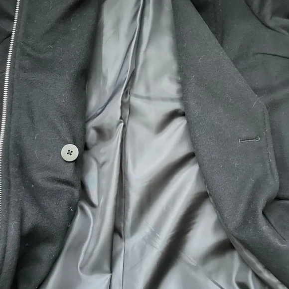 NWT Michael Kors Zipper Asymmetrical Wool Blend Long Coat (size 12)